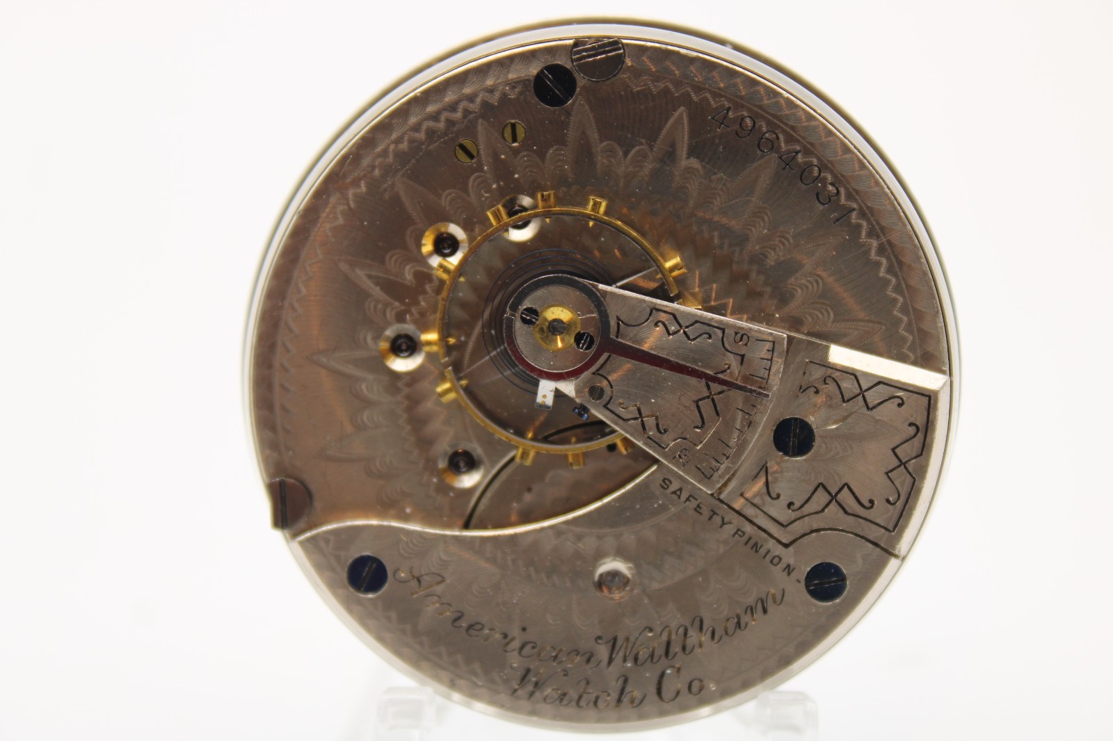 1891 WALTHAM POCKET WATCH MOVEMENT 4964031 GRADE 3 18s 11j (GE3)