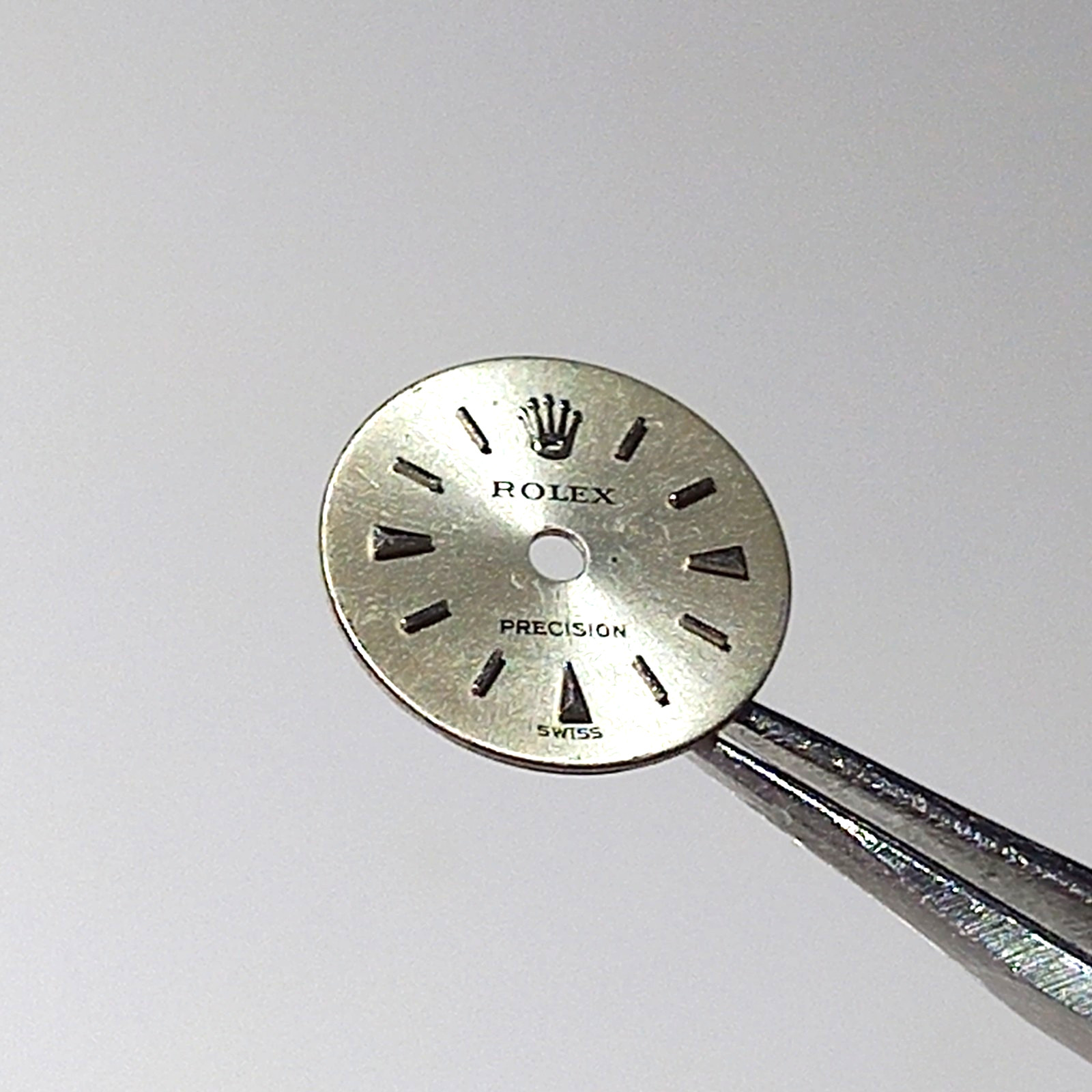 11.5 MM ROLEX PRECISION SILVER DIAL FOR LADIES MANUAL WATCH CAL 1400 – FOR PARTS