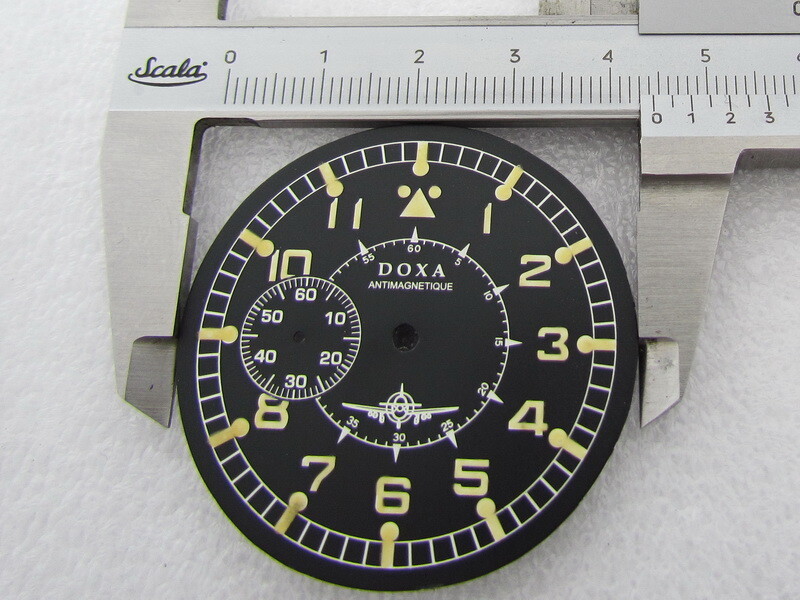 Doxa Laco Aviator Luftwaffe Pilots WWII Re-finished Dial Watch-face EXCELLENT