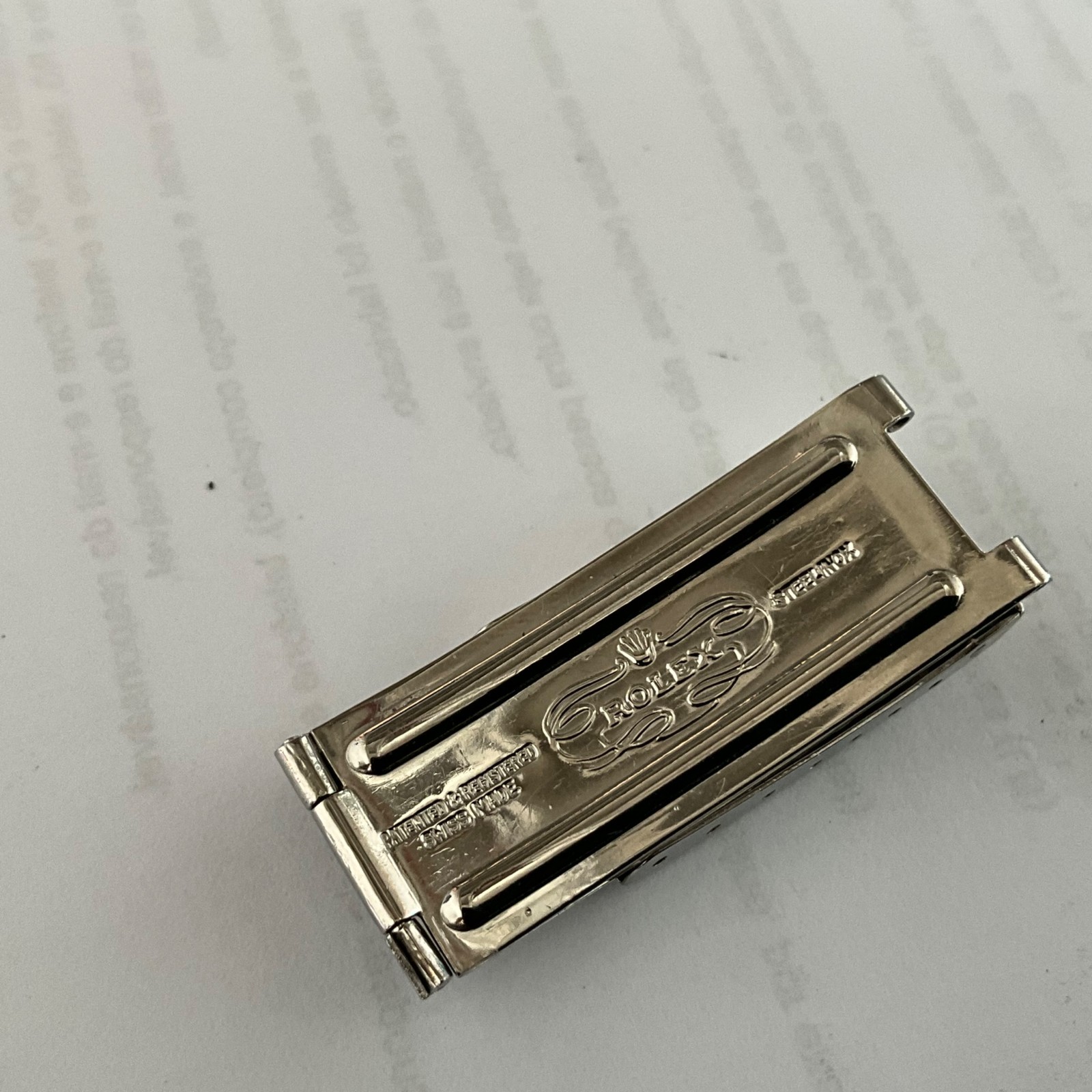 ROLEX OYSTER RIVET 6636 7206 BRACELET CLASP 100% GENUINE GILT ERA YEAR 1967