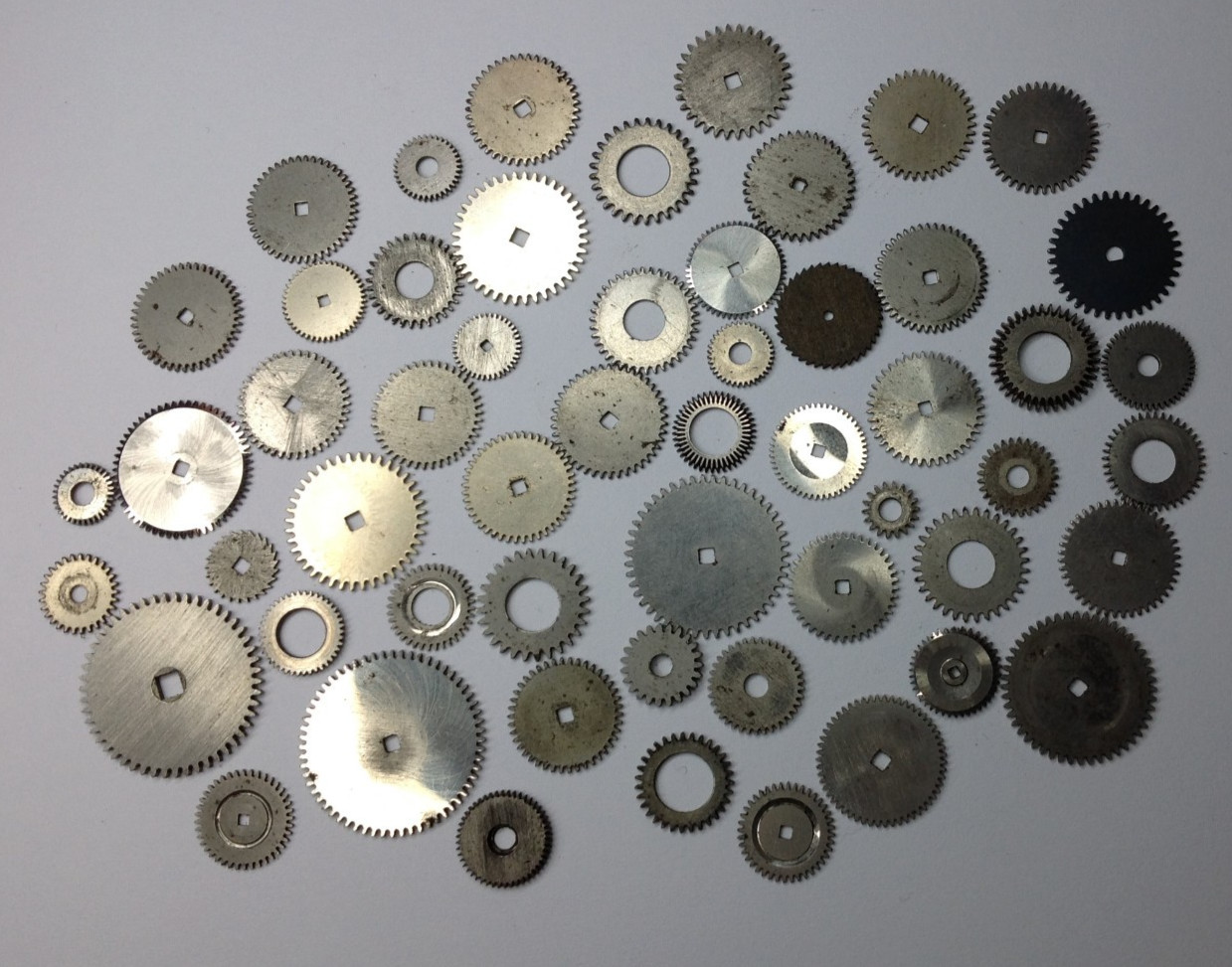 Good mixed lot of antique pocket watch winding wheels for the watchmaker