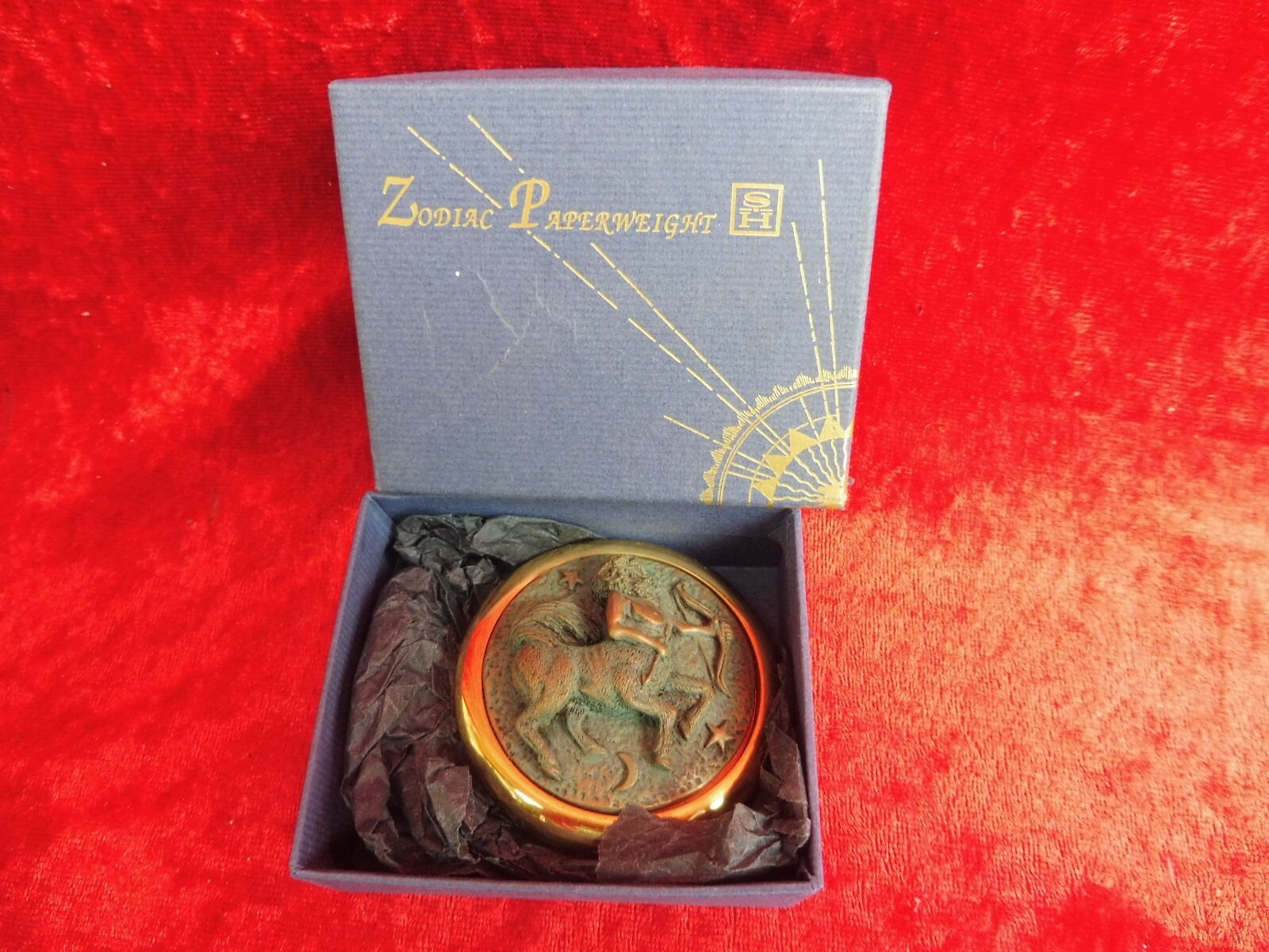 Beautiful Card Clip, Zodiac Sign: Sagittarius, Zidiac, Brass