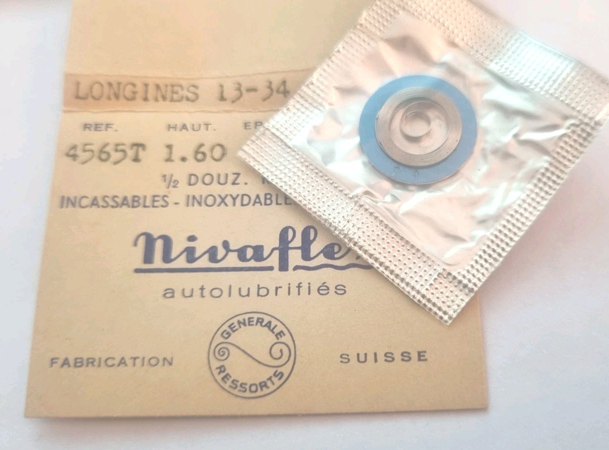 LONGINES 13.34 NIVAFLEX. T HOOK SWISS MADE REPLACEMENT MAINSPRING