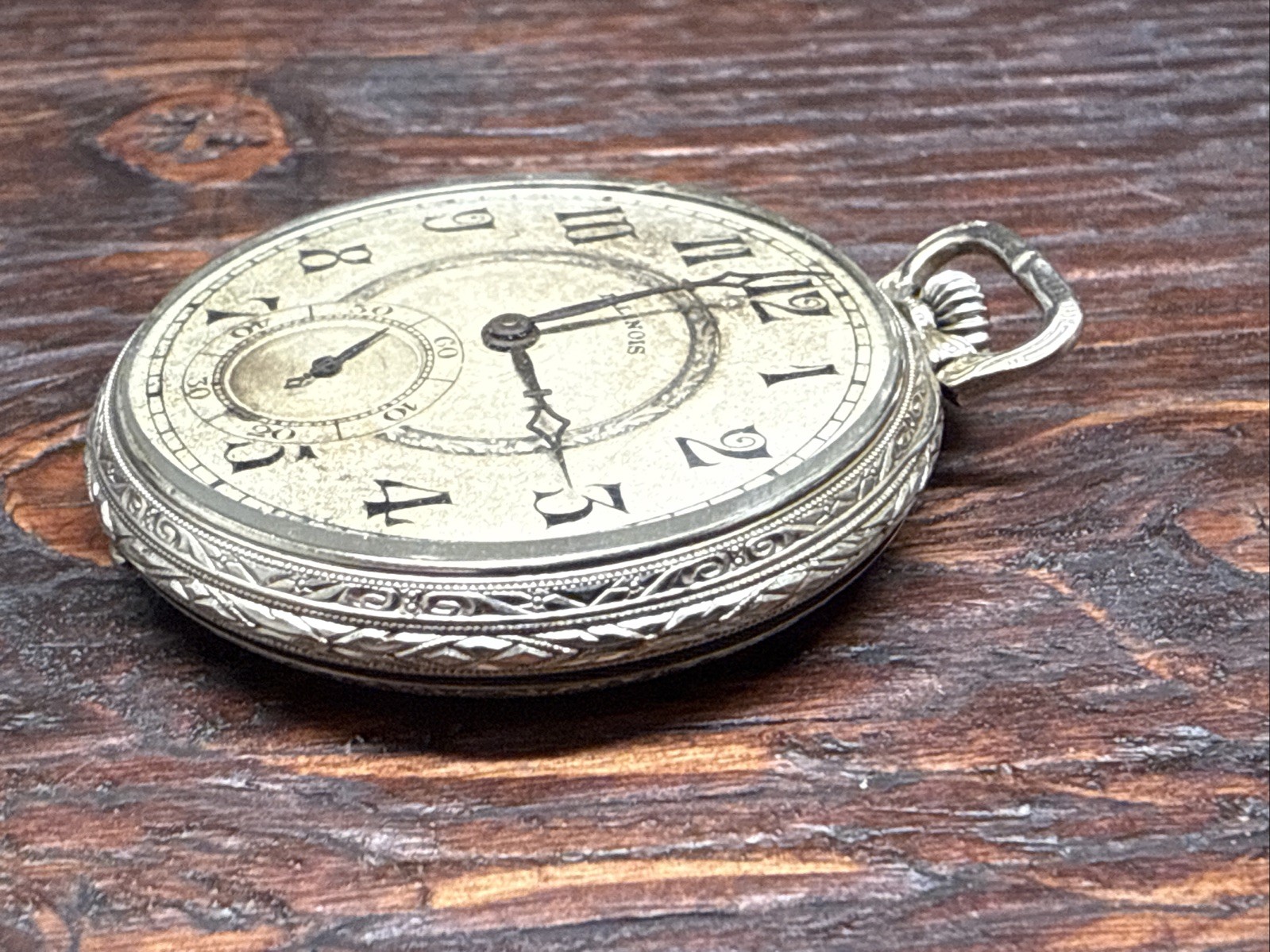 1925 Illinois Model 3 Grade Autocrat 17J 12s Pocket Watch Movement – Running