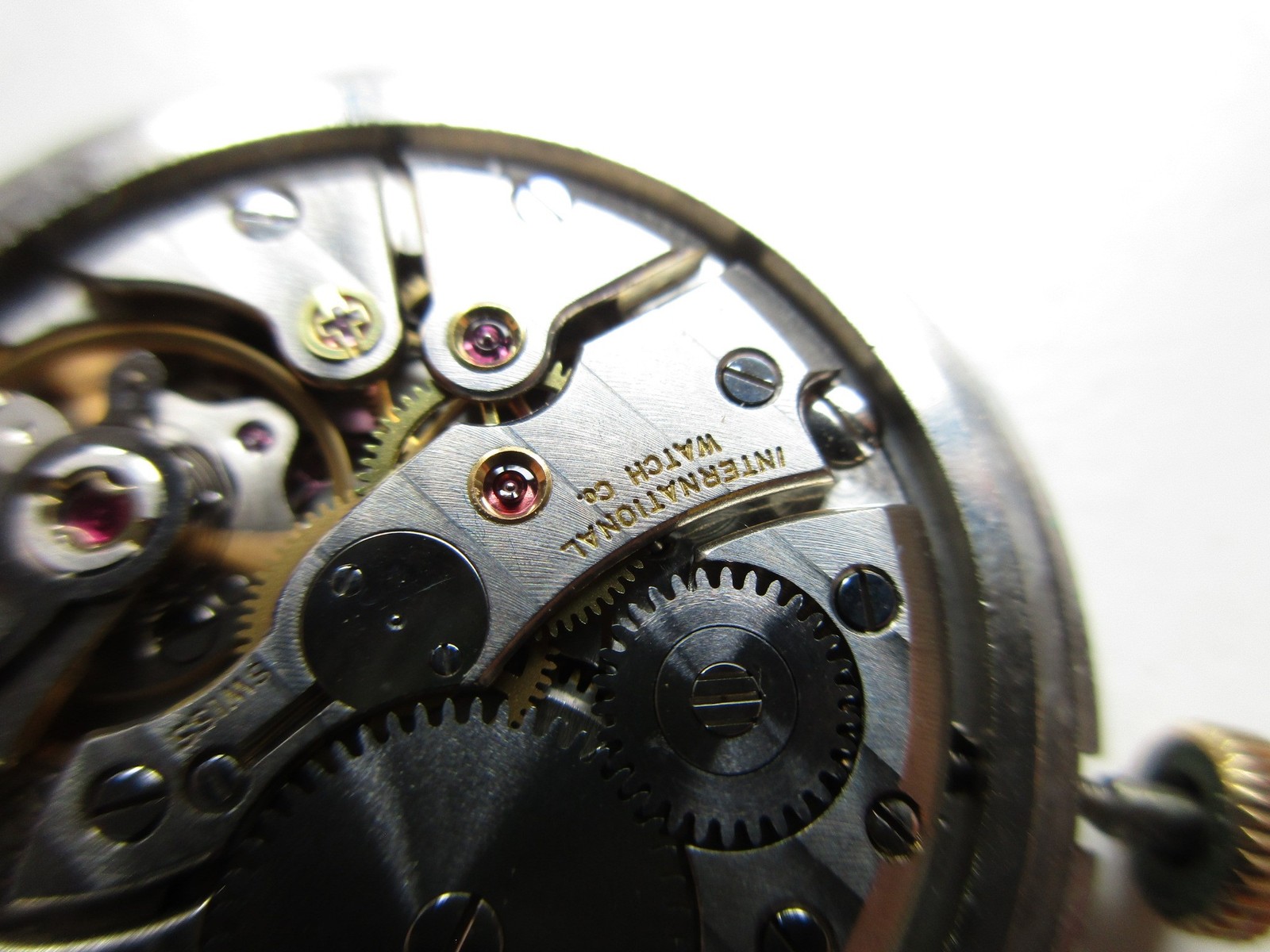 IWC International watch co cal. C 403 Swiss watch movement – running