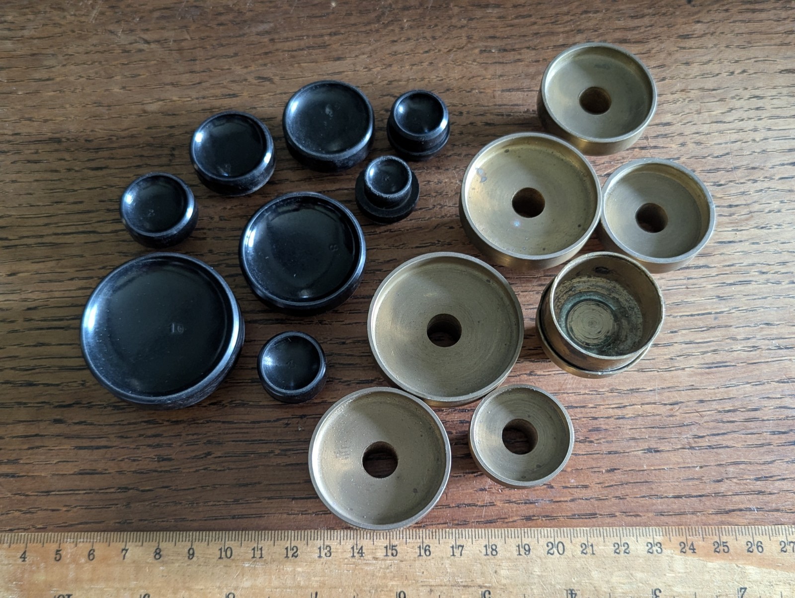 Robur Crystal Press Dies, Brass / Bakelite, Used, Various Sizes #S270