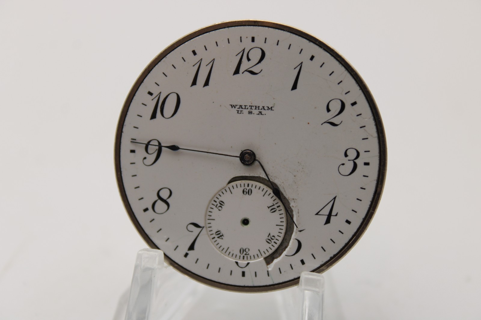 1918 WALTHAM POCKET WATCH MOVEMENT 21939336 GRADE 225 12s 17j (GO2)