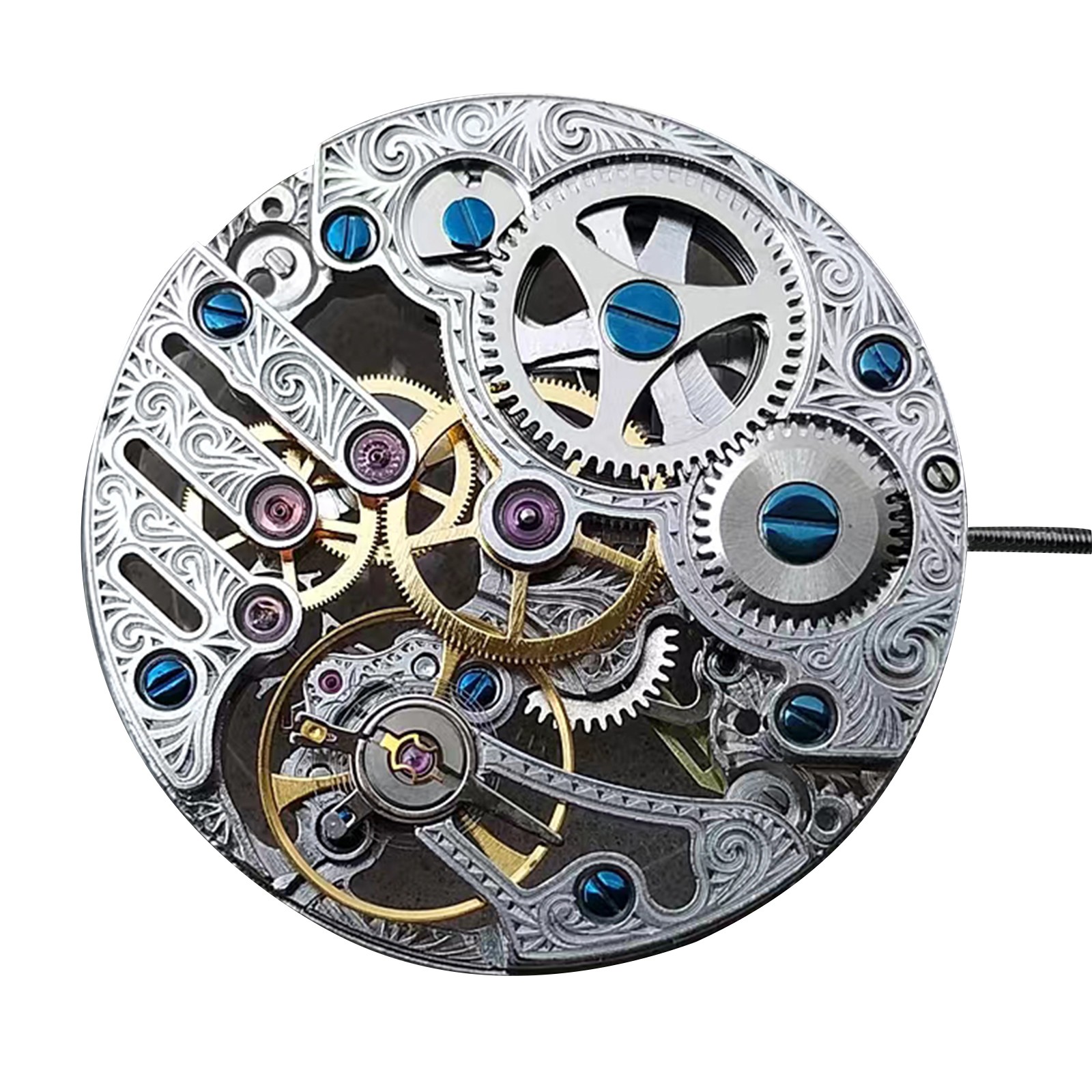 21600bph Skeleton Handwind Manual Watch Movement For Seagull ST3620K ETA 6498 A