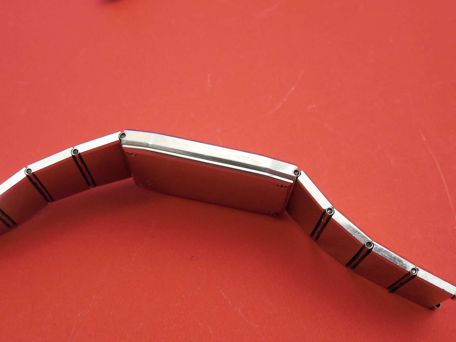 BAUME MERCIER 18K / STEEL INTEGRATED 25MM INTEGRAL WATCH CASE AND BAND PART