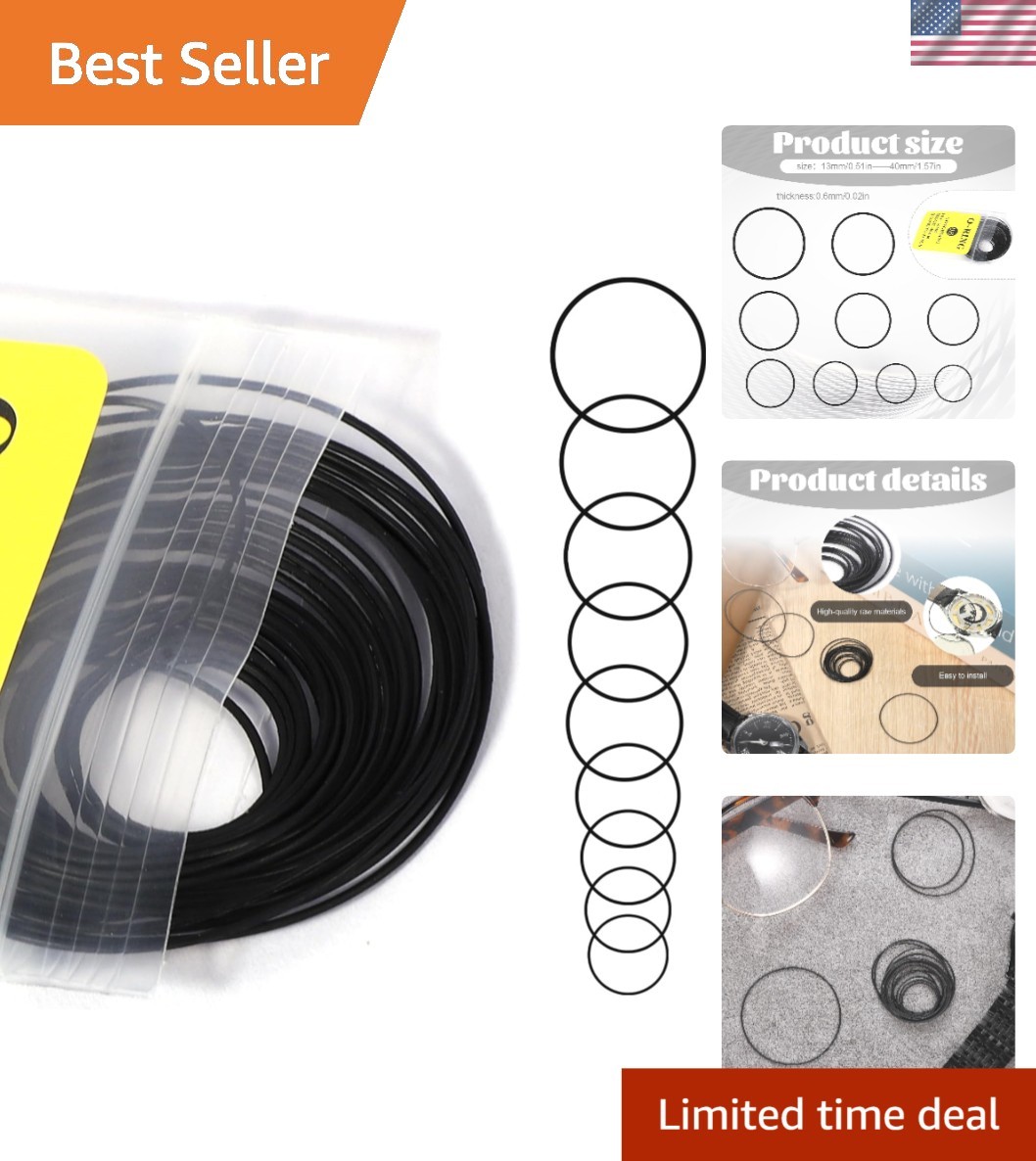 High-Quality 28-Count Rubber O Ring Watch Gasket Kit – Easy Install & Waterproof