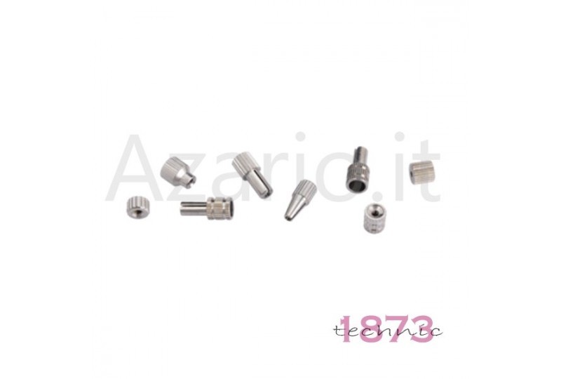 Assortimento bottoni metallo nickelato sveglie 20 pz orologiai Buttons Nickelled