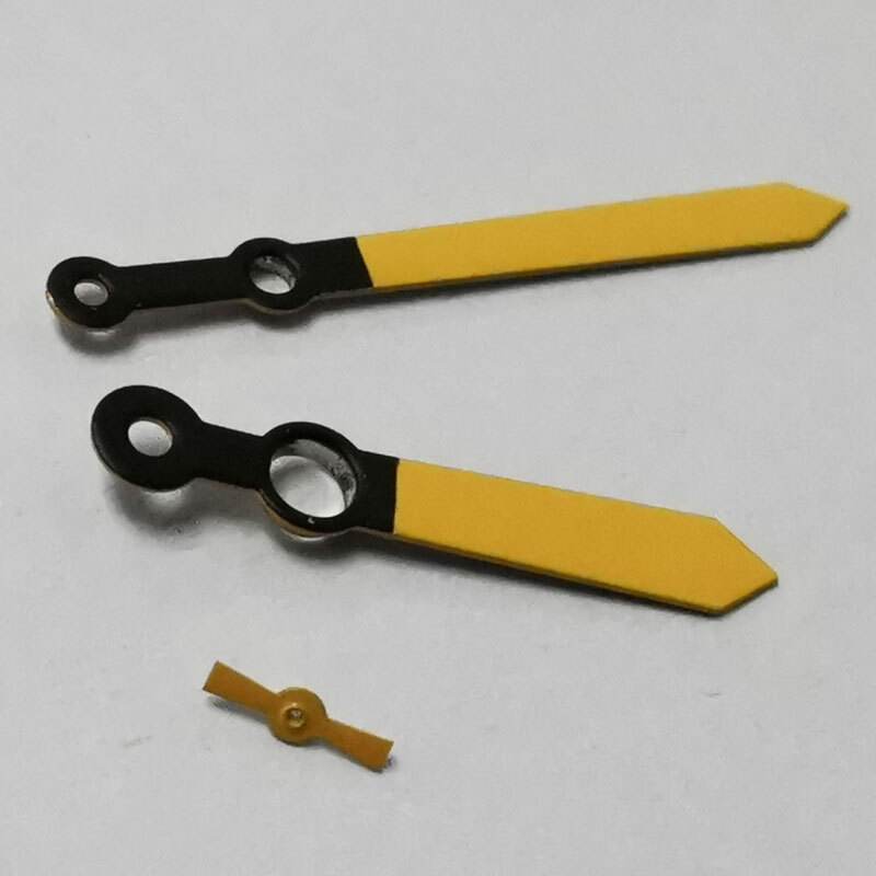 Black Orange Watch Hands Parts Fit UNITAS ETA6497 6498 ST3600 Manual Movement