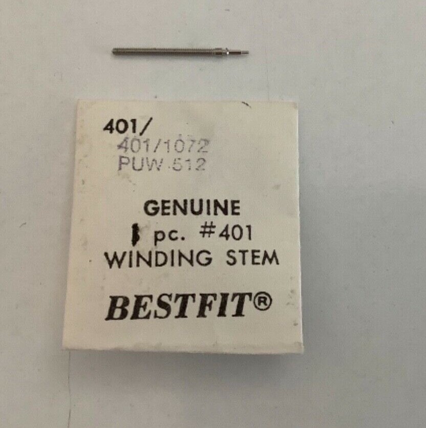 PUW 512 winding stem, NOS Watch part 401/1072 (1 piece)