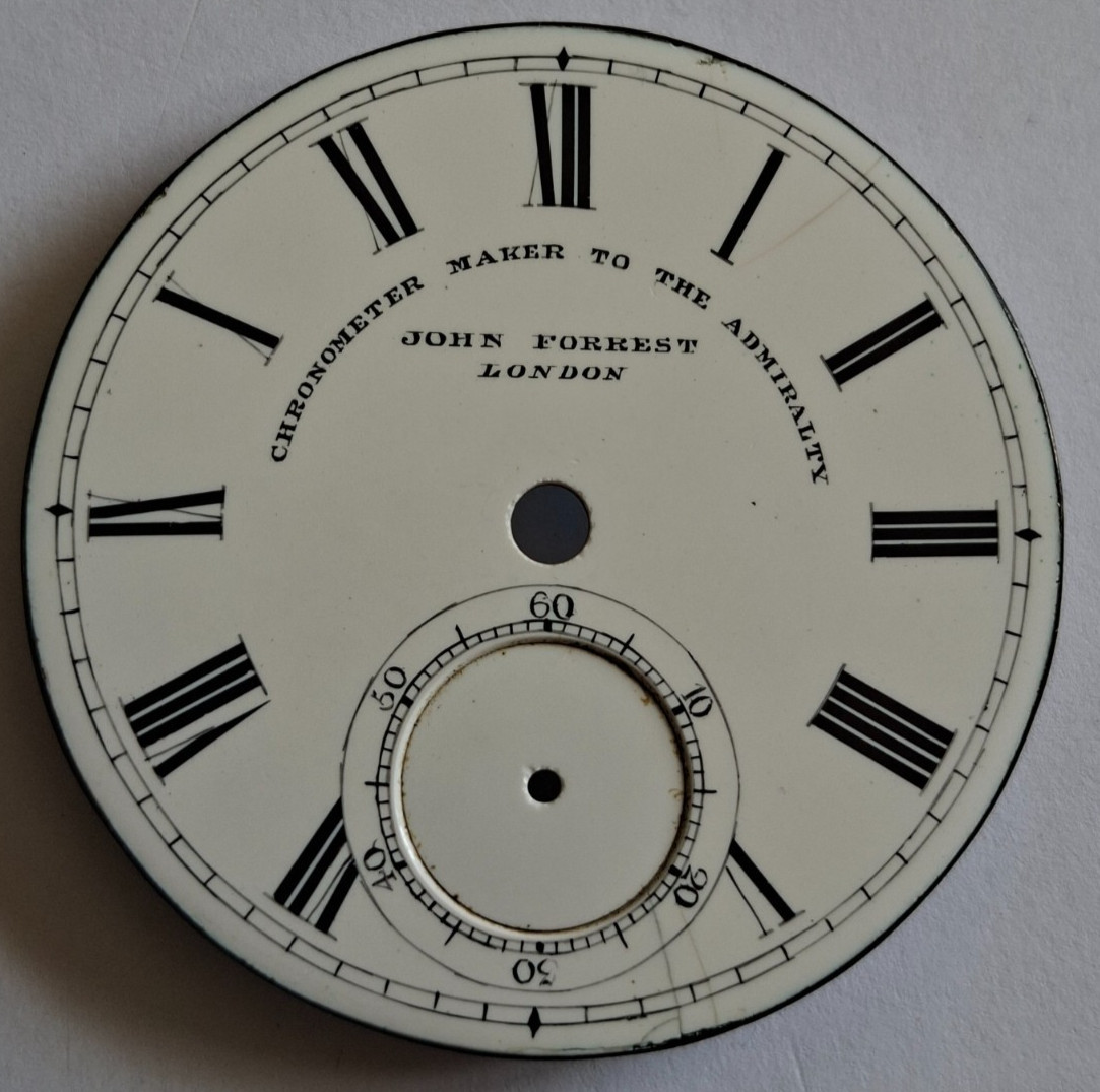 Pocket Watch Dial Enamel “John Forrest London”