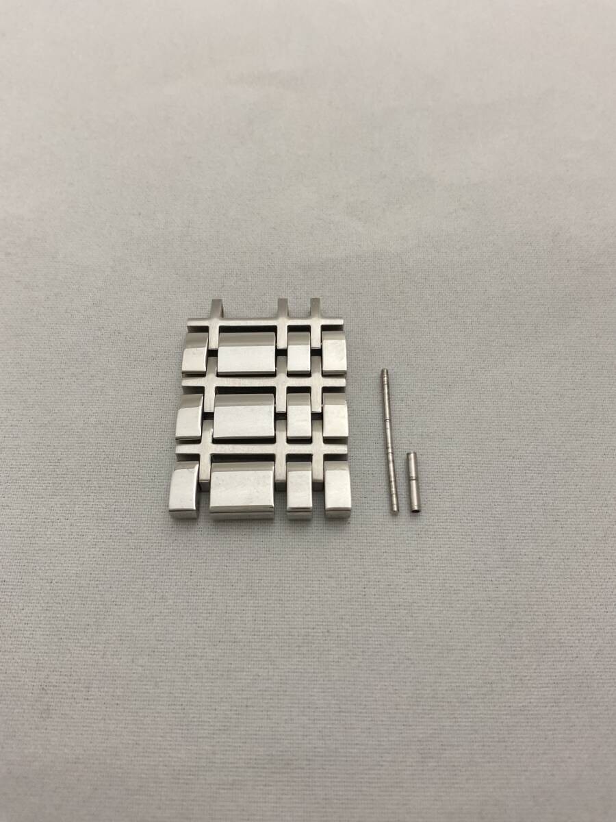 Genuine Burberry Stainless Steel 20mm Bracelet 3 Links Polished Center