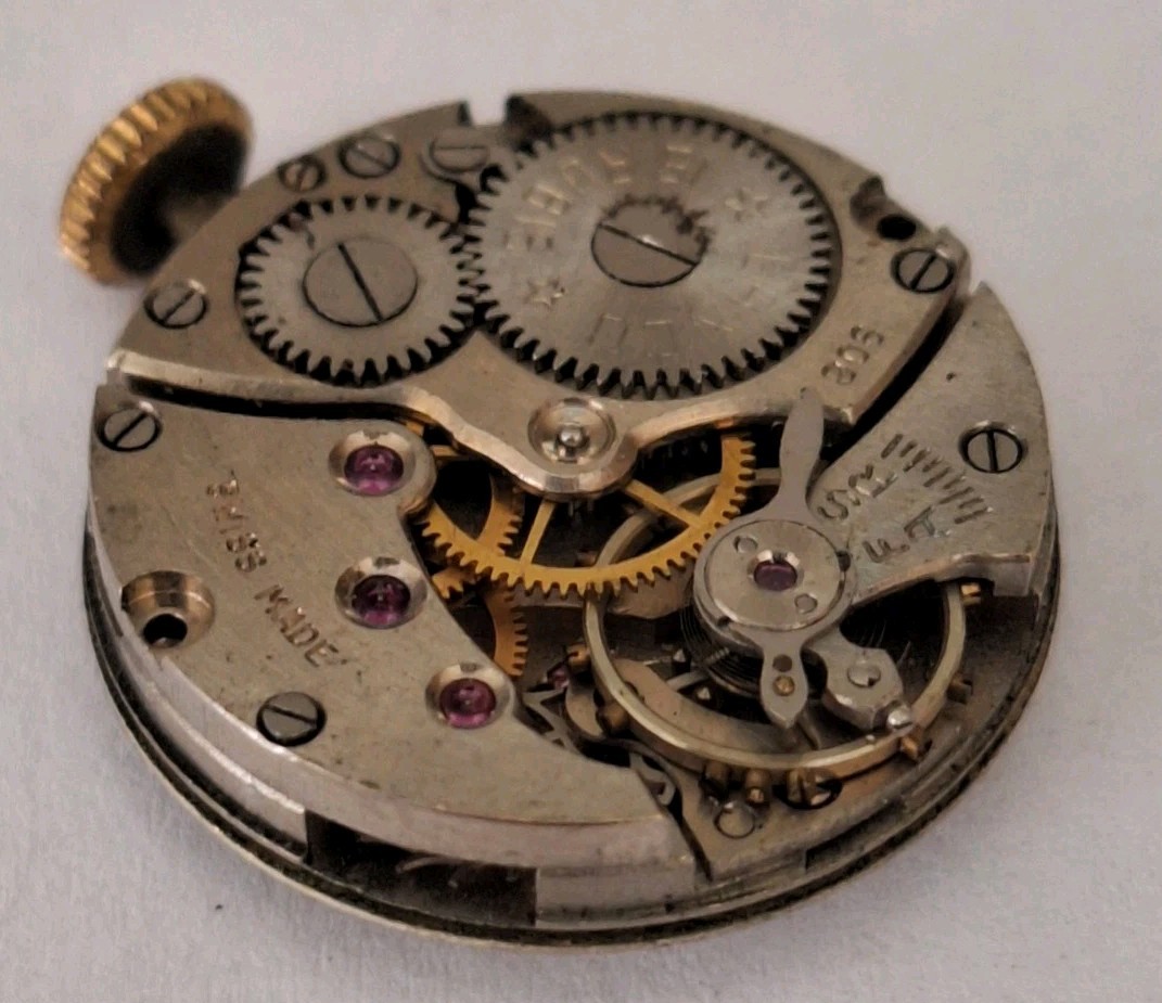 Vintage Lanco 15 Jewels Ladies Mechanical Watch Movement (Balance Is Okay)