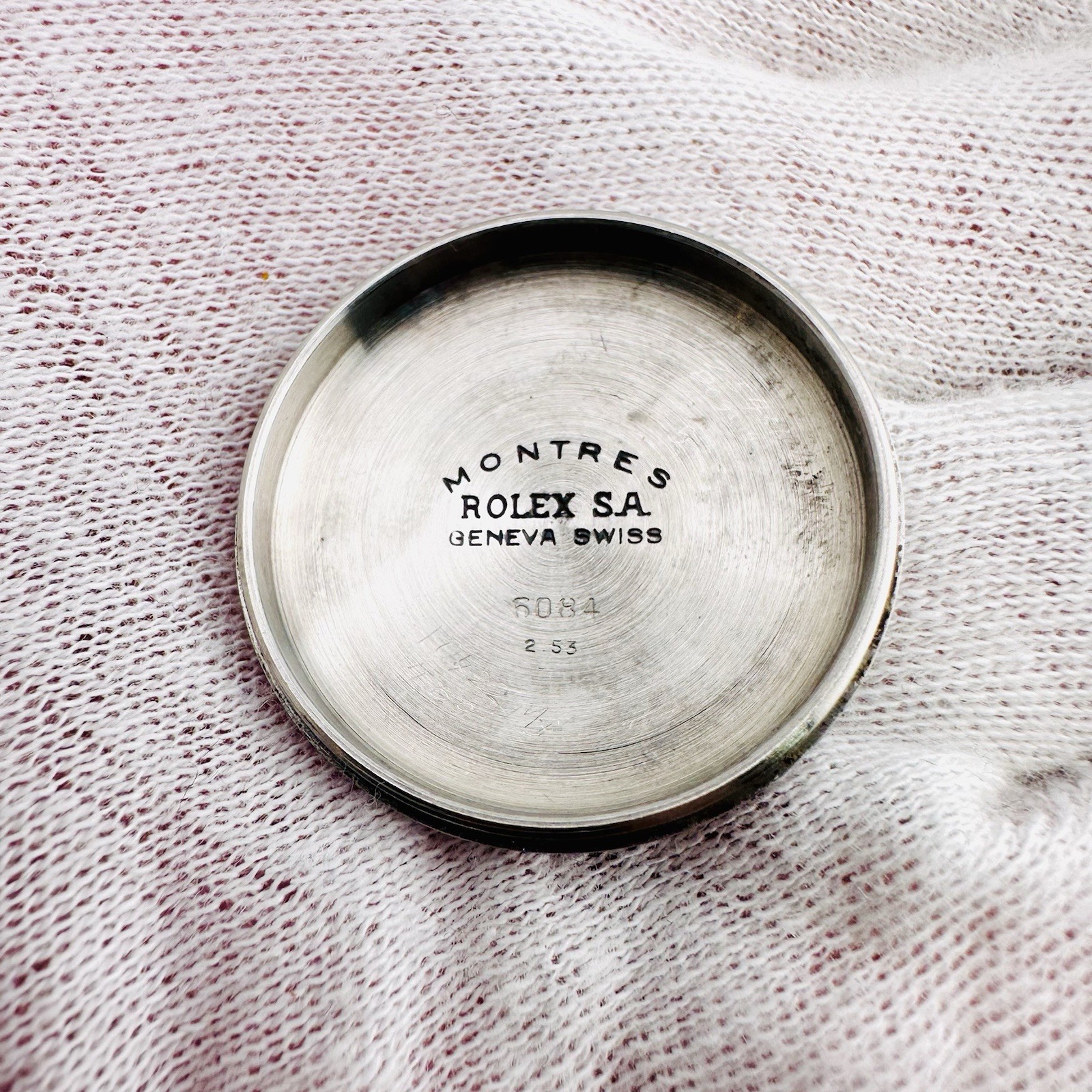 Genuine Rolex Bubbleback 6084 Watch Case Case Back 9 3/4 9.75 A260 Cal 635 645