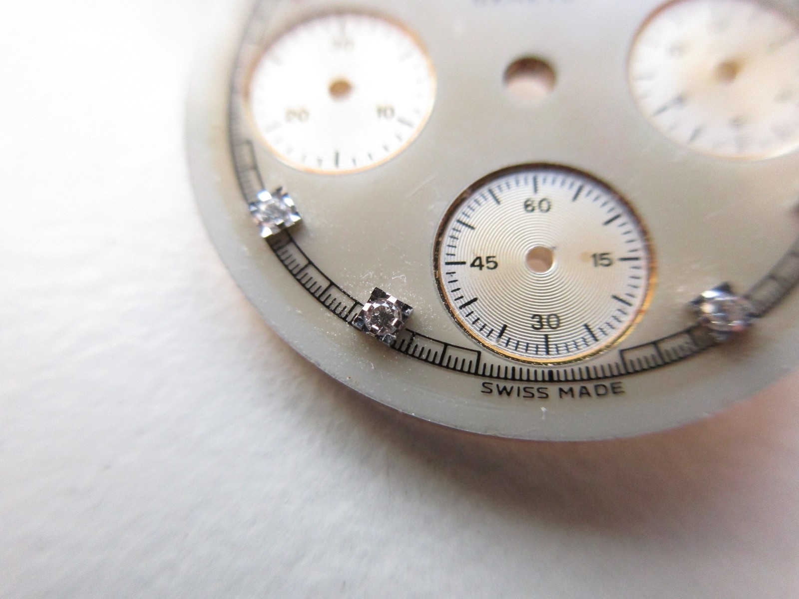 Chopard Geneve MOP Mother of Pearl chronograph watch dial ø 23.6 mm