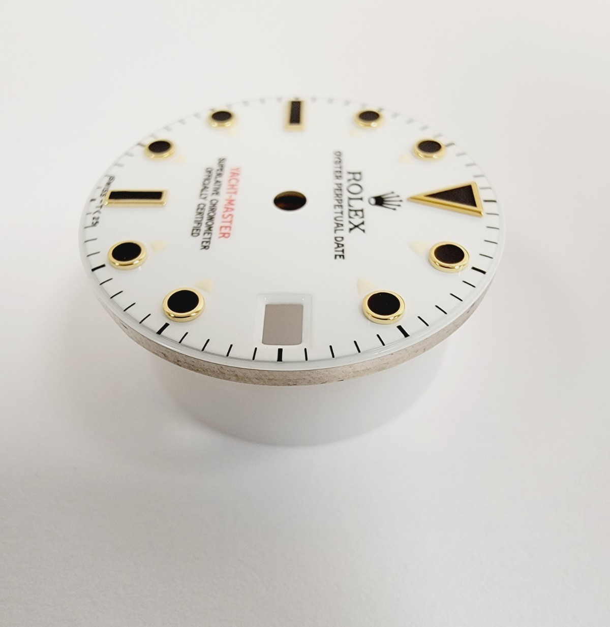 Geniune Rolex Yachtmaster Dial for 35mm White Luminous Markers 168623 168628