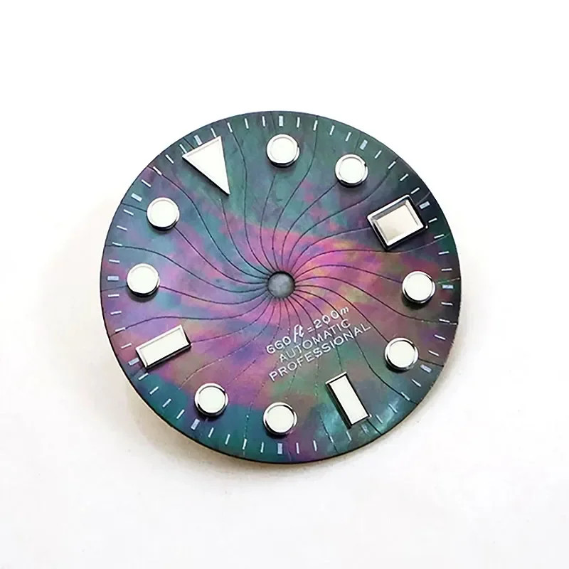 28.5mm Dial Natural Mother shellfish MOD Series BGW9 C3 Lume NH35NH36 Movement
