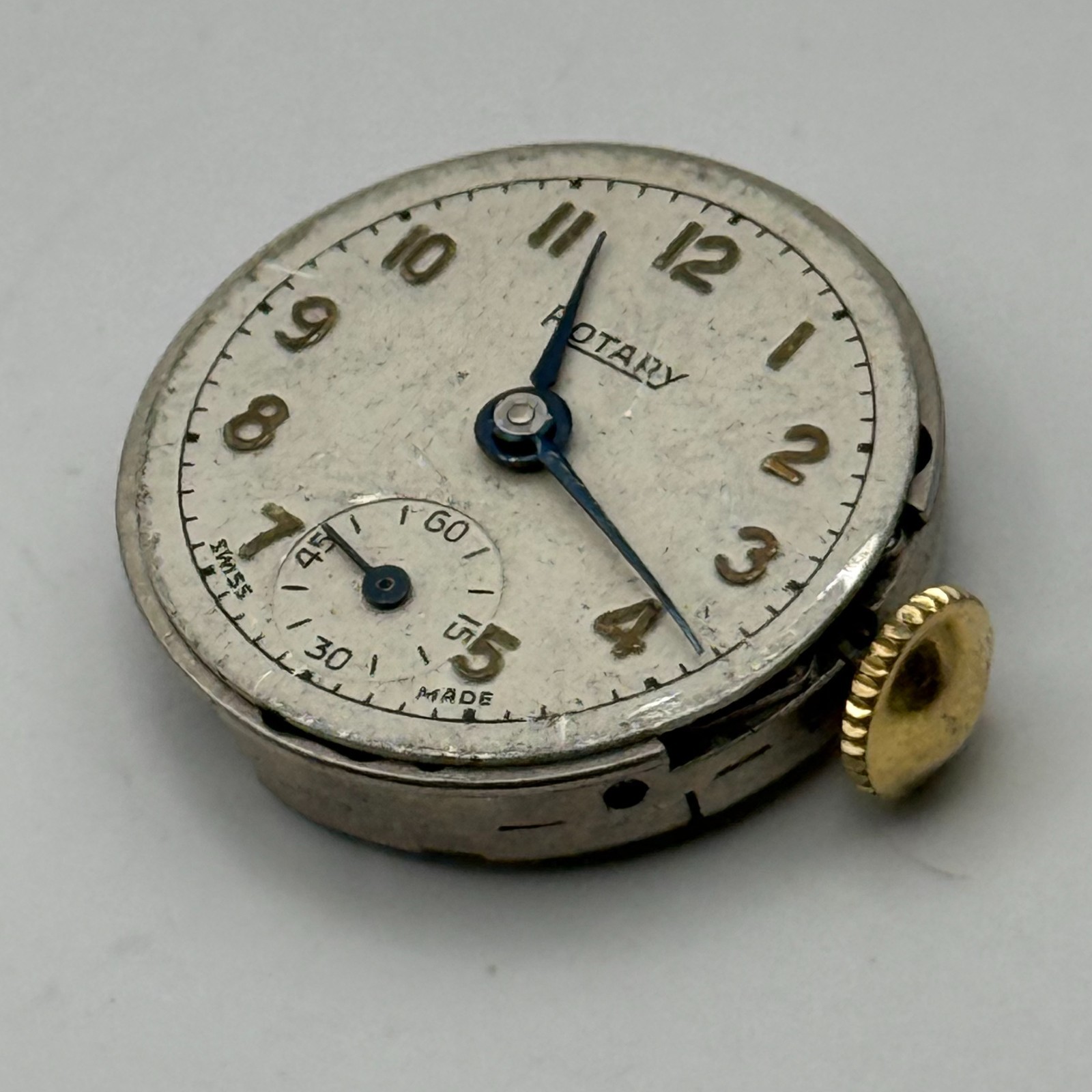 Rotary 810 Watch Movement 15 Jewels Swiss Manual Wind Parts Repair 19.3mm