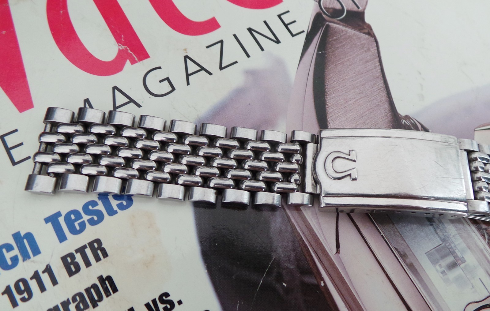 OMEGA 8220 Beads Of Rice Watch Bracelet-Rare!