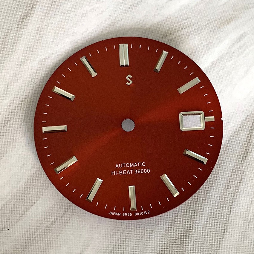 Watch Dial 31MM Sunburst Finish Accessories Fit for NH35 / NH36 Movement