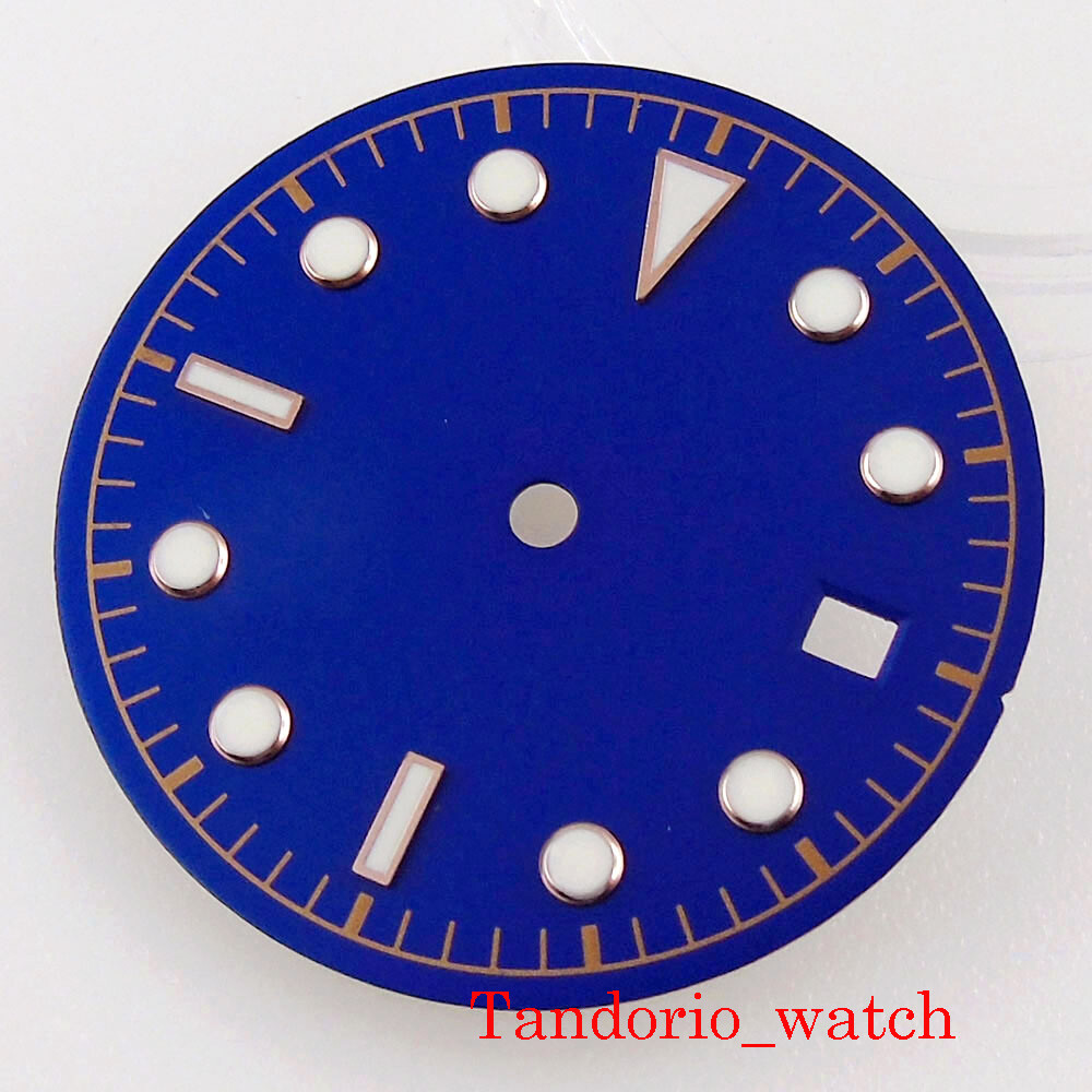 30.5mm Black Blue Green Watch Dial For NH35 NH36 MIYOTA 8215 821A 8205 Movement