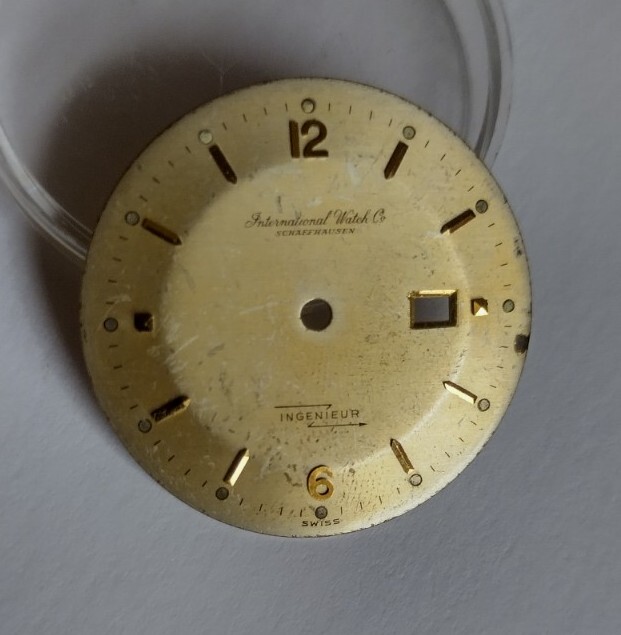 Vintage IWC Ingenier wristwatch dial