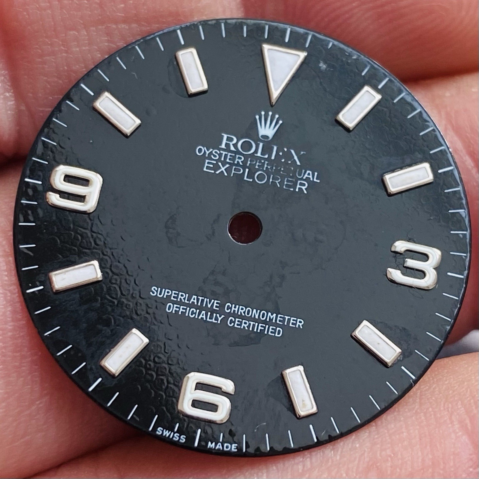 Rolex 3 6 9 Defect Dial Luminova For Explorer 1 36mm Model Ref 114270 & 14270