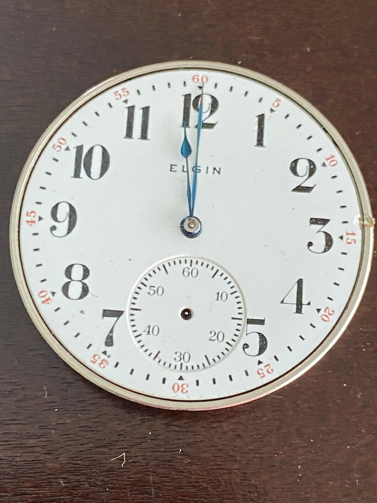 VINTAGE 12S ELGIN POCKET WATCH MOVEMENT, GR. 315, YEAR 1915, NOT RUNNING
