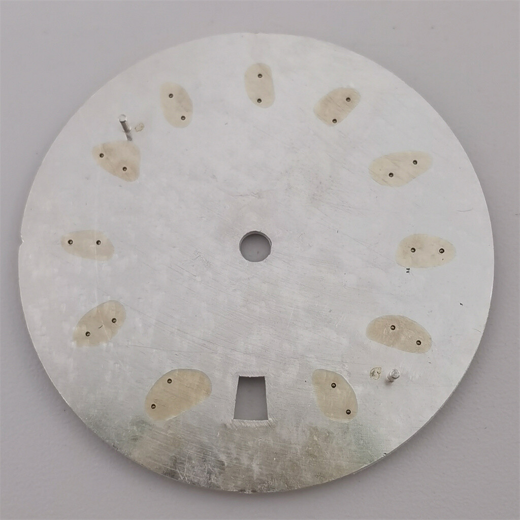 33.5mm green luminous sterile Watch Dial Fit NH35 Automatic Movement
