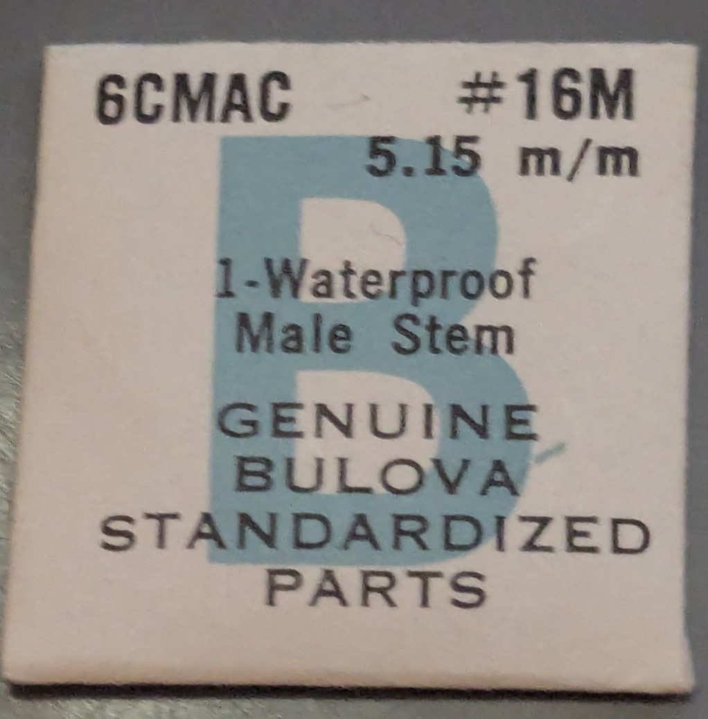 NOS NEW Genuine Bulova Male Post #16M Watch Part – Various Cal.
