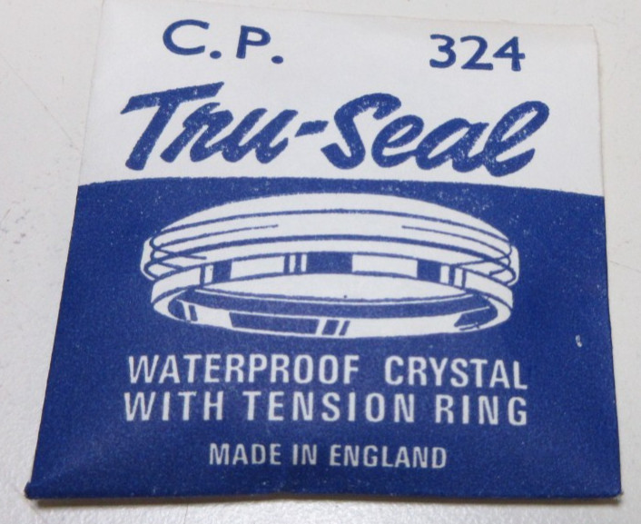 TRU SEAL ROUND WATCH CRYSTAL CP 324 WATERPROOF WATCHMAKER REPLACEMENT PART #356