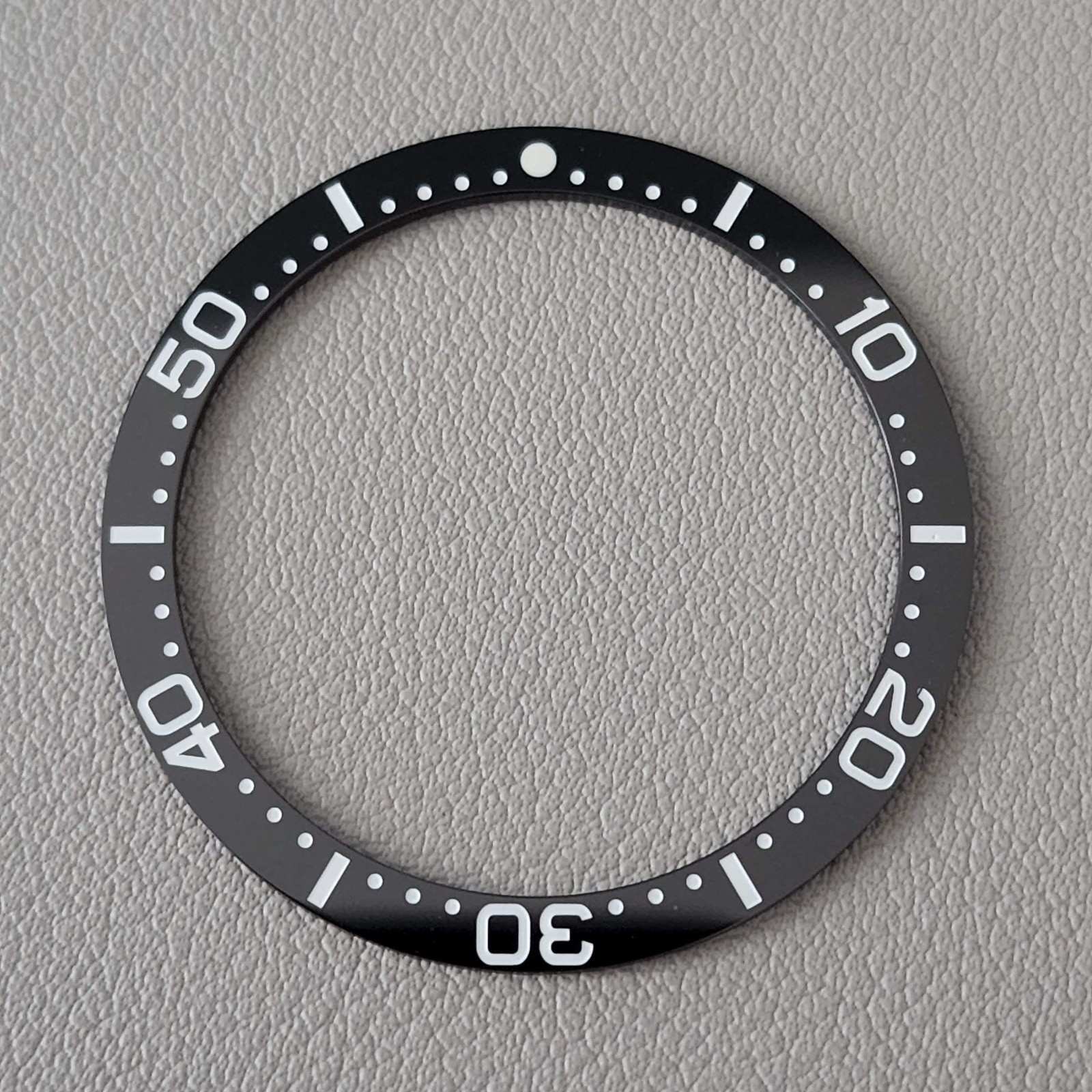 SEIKO Bezel Insert SKX007 / 62mas Black Ceramic Flat C3
