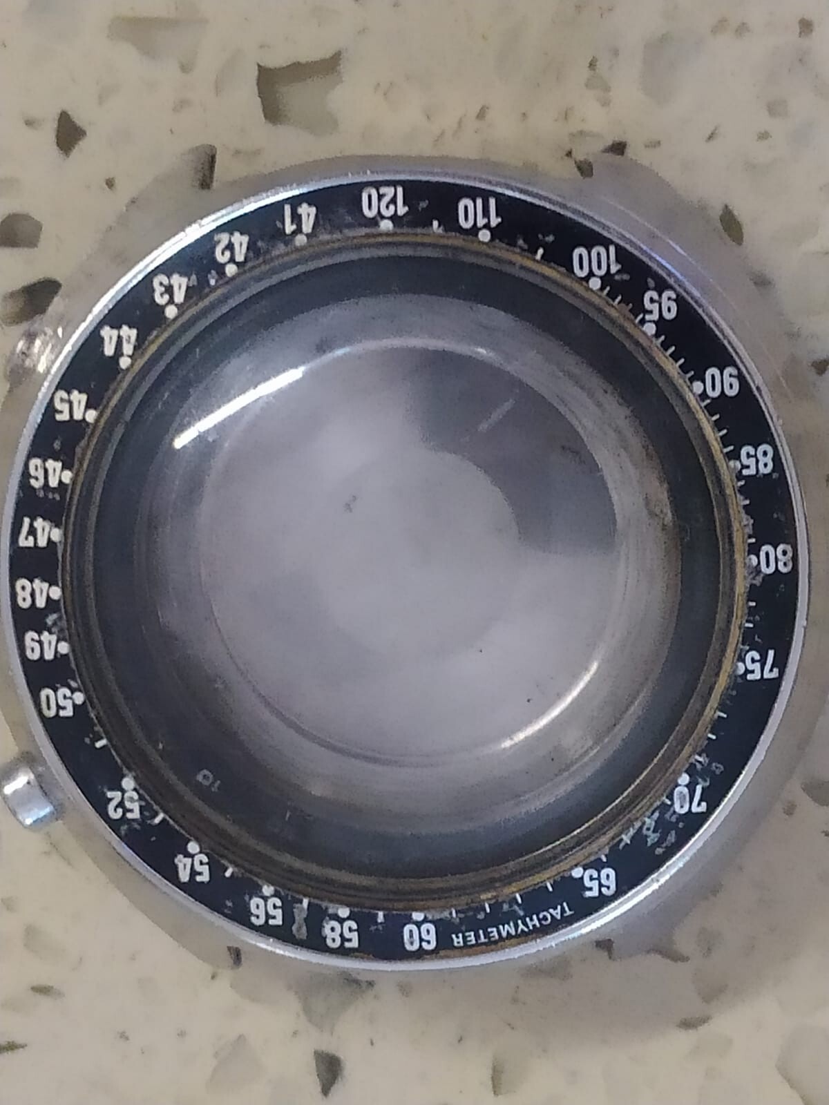 1973 SEIKO SPEED TIMER 7015-7010 SPORTS RALLY CASE &Puch botton &Bezel Used