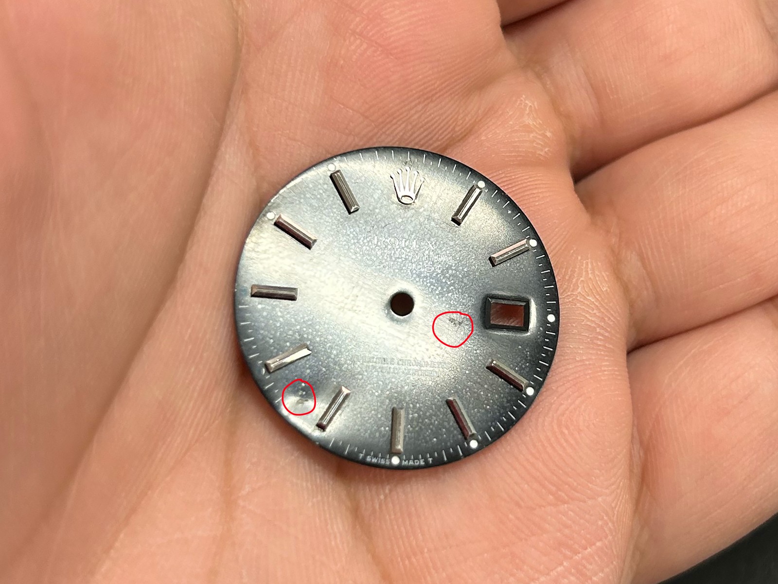 Rolex Datejust Black Spotted Stick Dial for 16014 – 16234 FCD28262