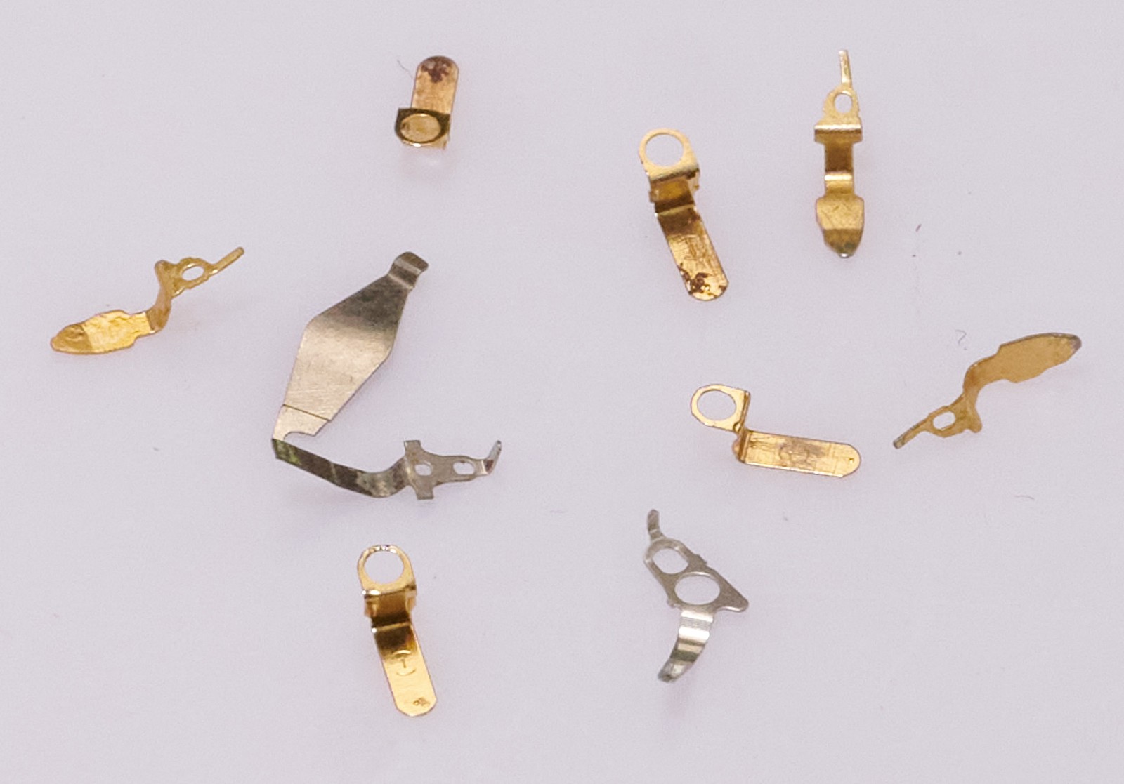 Quartz Watch Battery Cover Clips Retainers Mixed Types Watch Repair Spares Parts