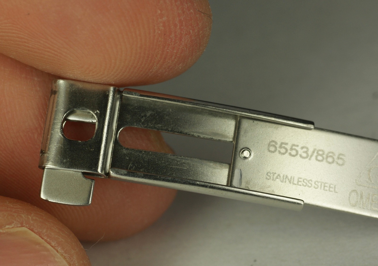Genuine OMEGA 6553/865 Bracelet Band Buckle 18K Gold Stainless Steel Ladies 12mm