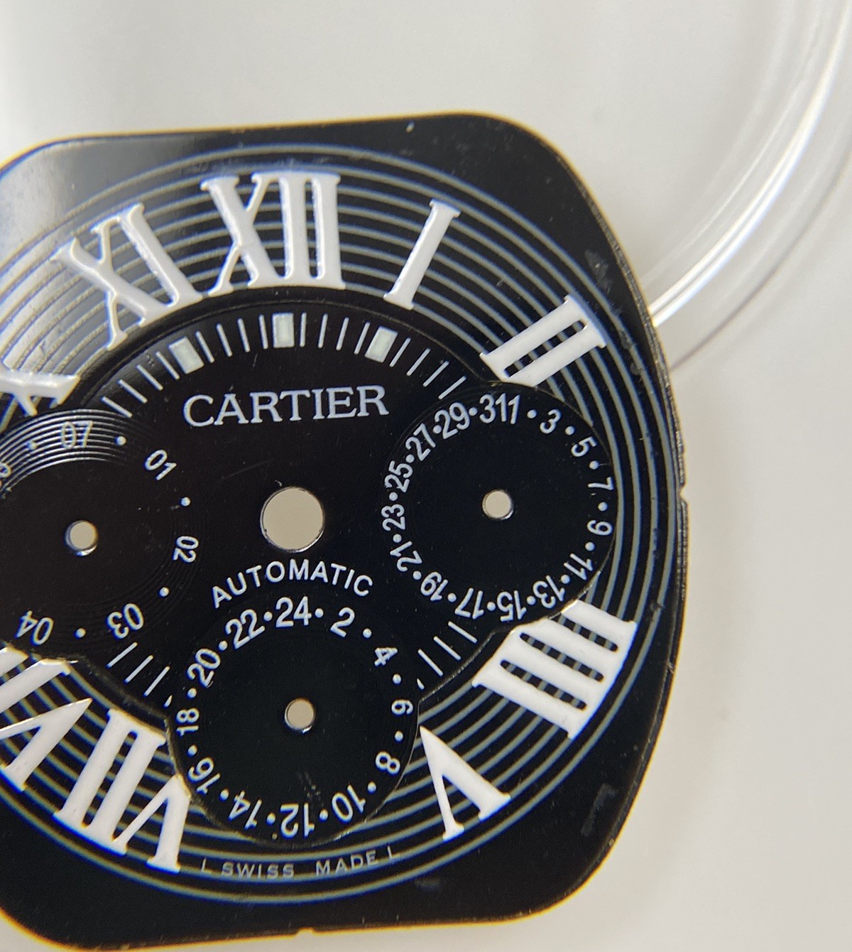 Original Cartier Roadster Chronograph 2618 Cal. 8510 Black/White Roman Dial