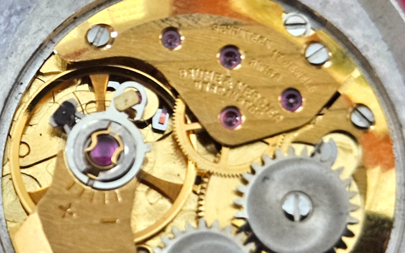 BAUME & MERCIER BM777 17J Watch Movement (REMOVED FROM GOLD CASE/BALANCE RUNS)65