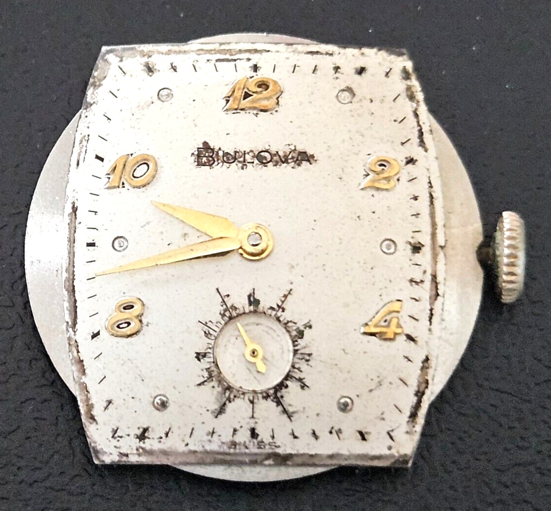 BULOVA 11AC 17J SWISS WATCH MOVEMENT (BALANCE RUNS WITH ROTATION) LOT.225