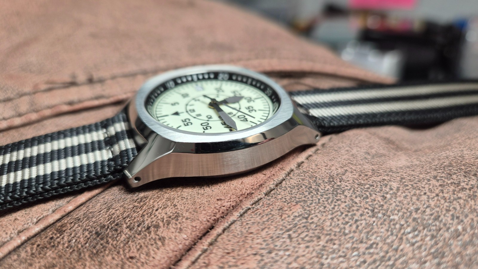 Custom Watch NH35 Movement Homage Timepiece w/ bright glow-in-the-dark features