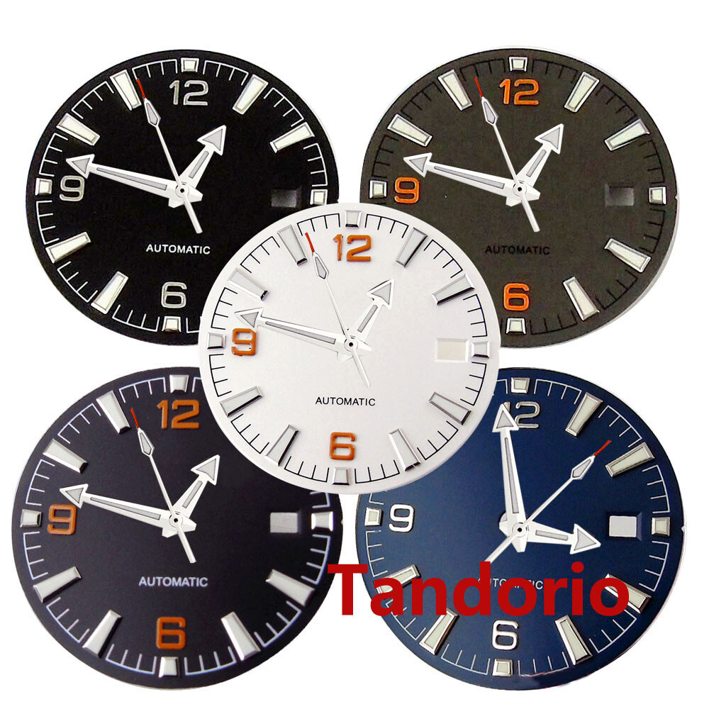 31mm Black Dial Face Fit NH35A NH36 Miyota8215 ETA2824 PT5000 Automatic Movement