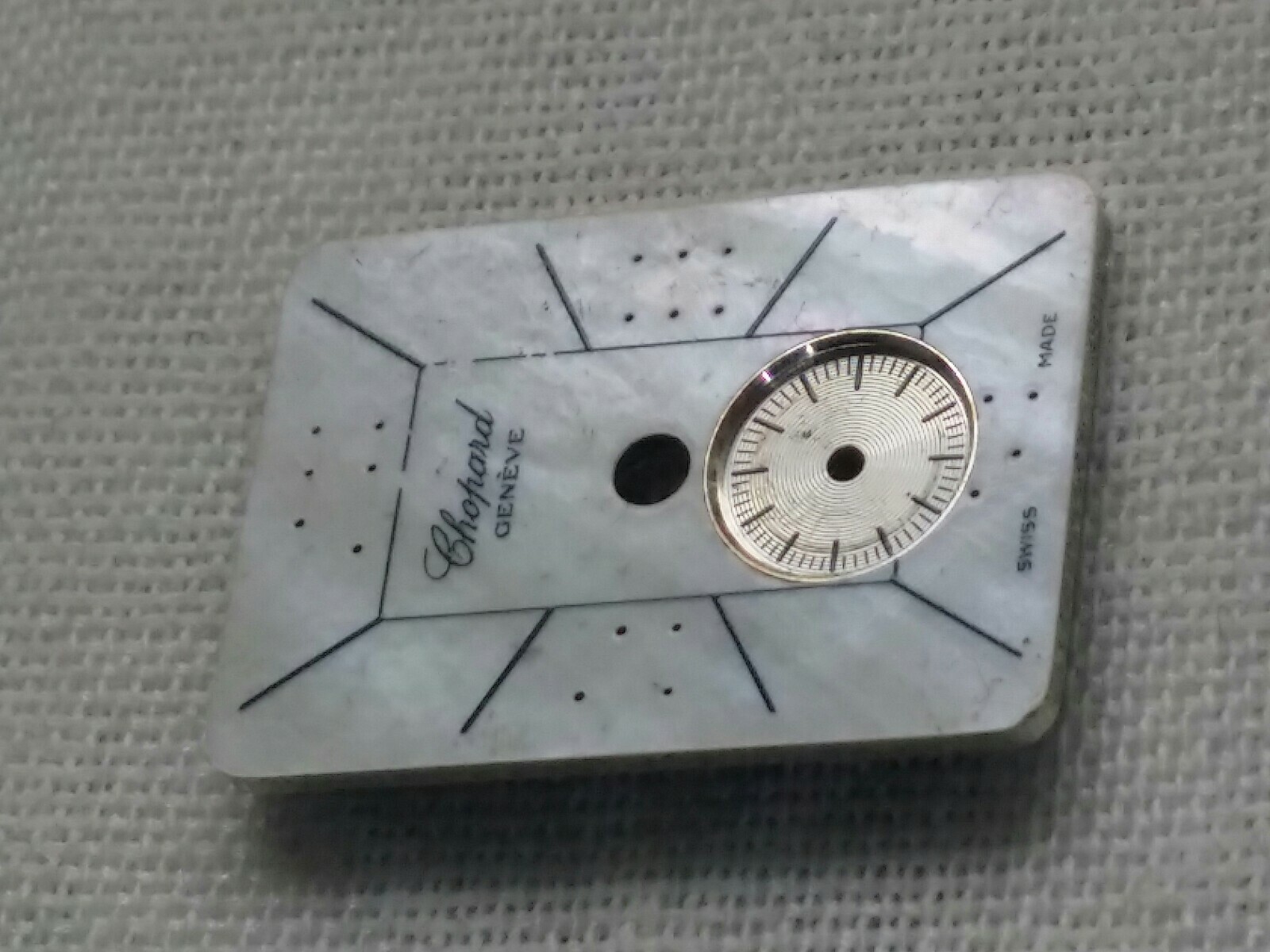 vintage pearl chopard 18.8 x 13.3 mm Dial watch parts part swiss made repairs