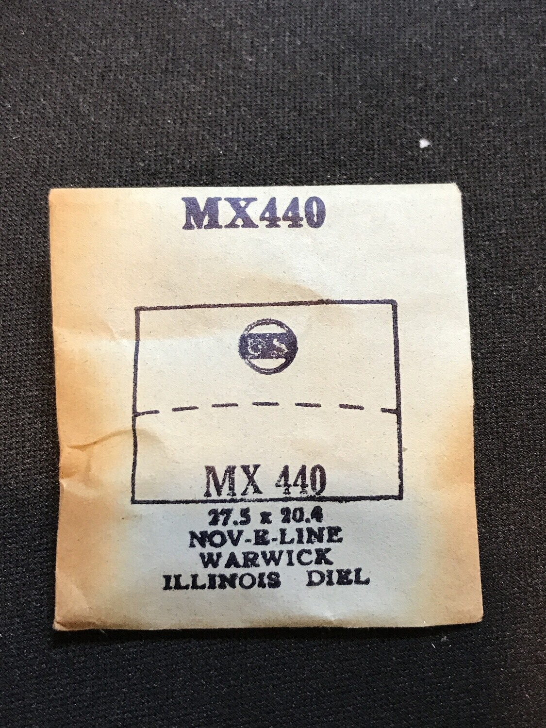 GS Flexo Flat Crystal MX440 for ILLINOIS, WARWICK, DIEL – 27.5 x 20.4 mm – New