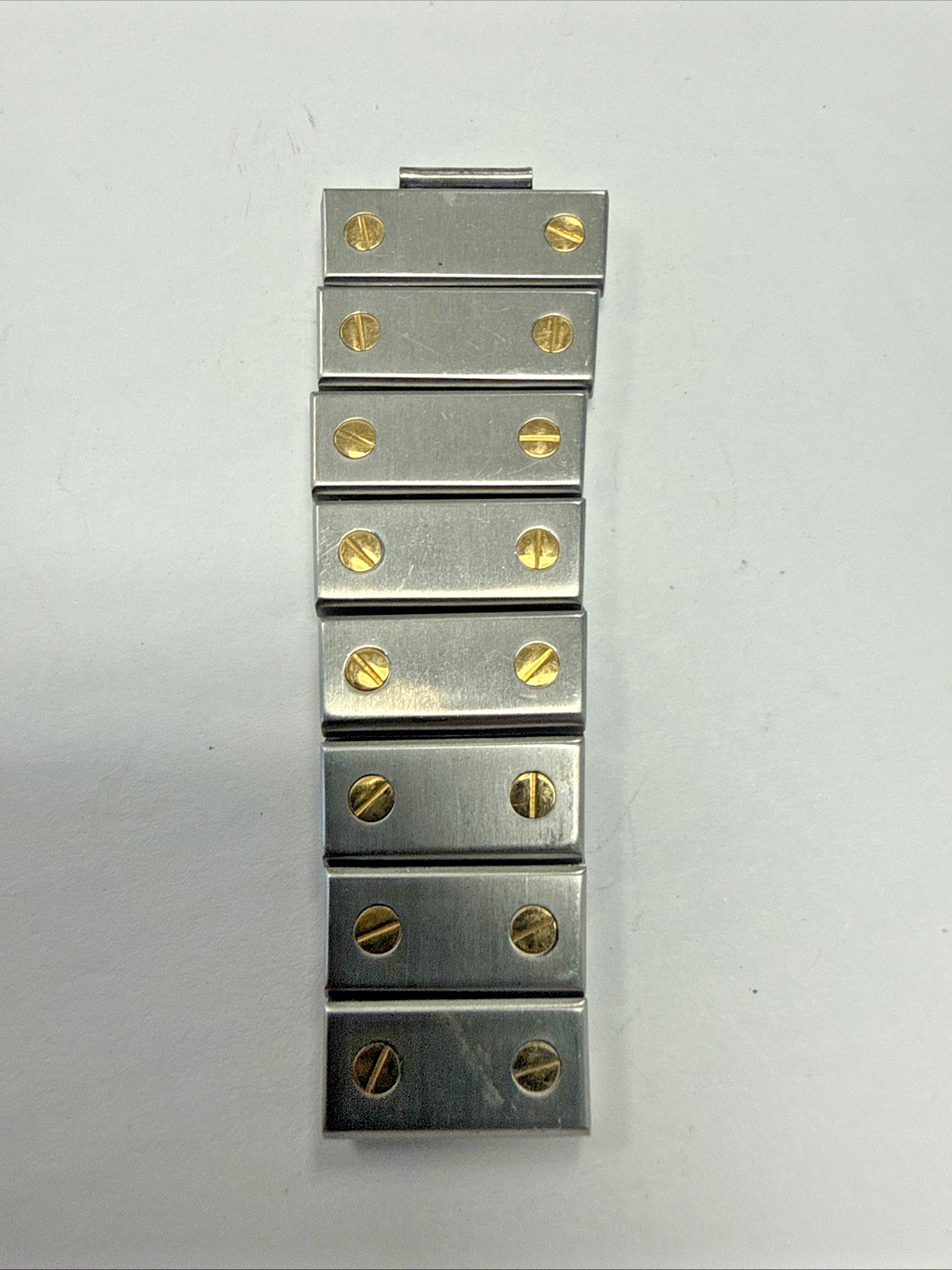 Cartier Santos Bracelet Section 18k Gold And Steel Original # e12398