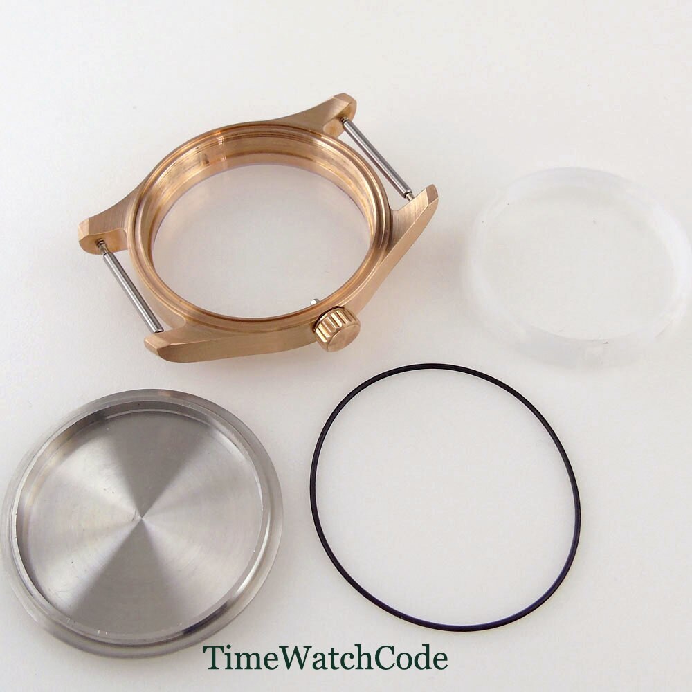 39mm Diver Watch Case CUSN8 Bronze Sapphire Crystal Fit NH35 NH36 ETA2824 PT5000
