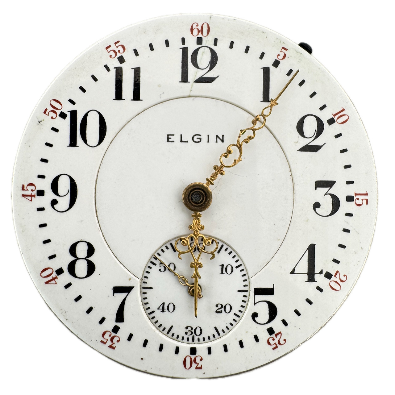 Antique 16s 1911 Elgin 15 19j Mechanical Railroad Pocket Watch Movement 372 USA
