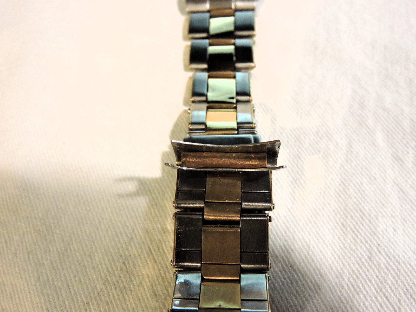 Rolex U.S.A. C & I Vintage Rivet Band 14K GOLD/Steel 20mm from 1950’s VERY RARE!